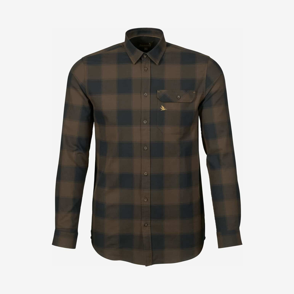 Seeland - Highseat skjorte (Hunter brown) - M