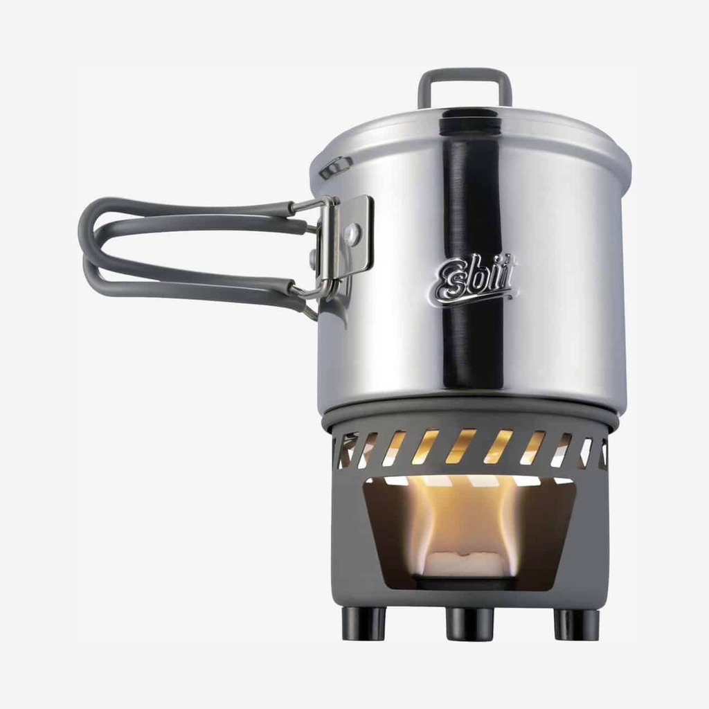 Esbit Cookset For Solid Fuel, 585 Ml (Grå (STAINLESS STEEL))