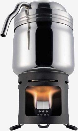 Kaffemaskine i rustfrit stål