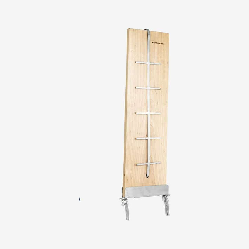 Muurikka Broiling Board With Holder/frame In Cart - Stk. - Str. 50x14x2cm - Båludstyr