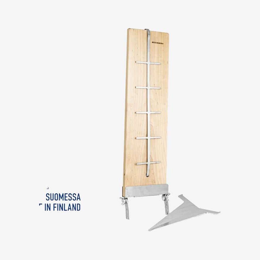 Muurikka Broiling Board With Ground Spike In Cart - Stk. - Str. 50x14x2cm - Båludstyr