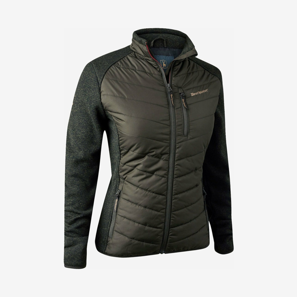 Deerhunter - Lady Caroline vatteret jakke med strik (Timber) - 36