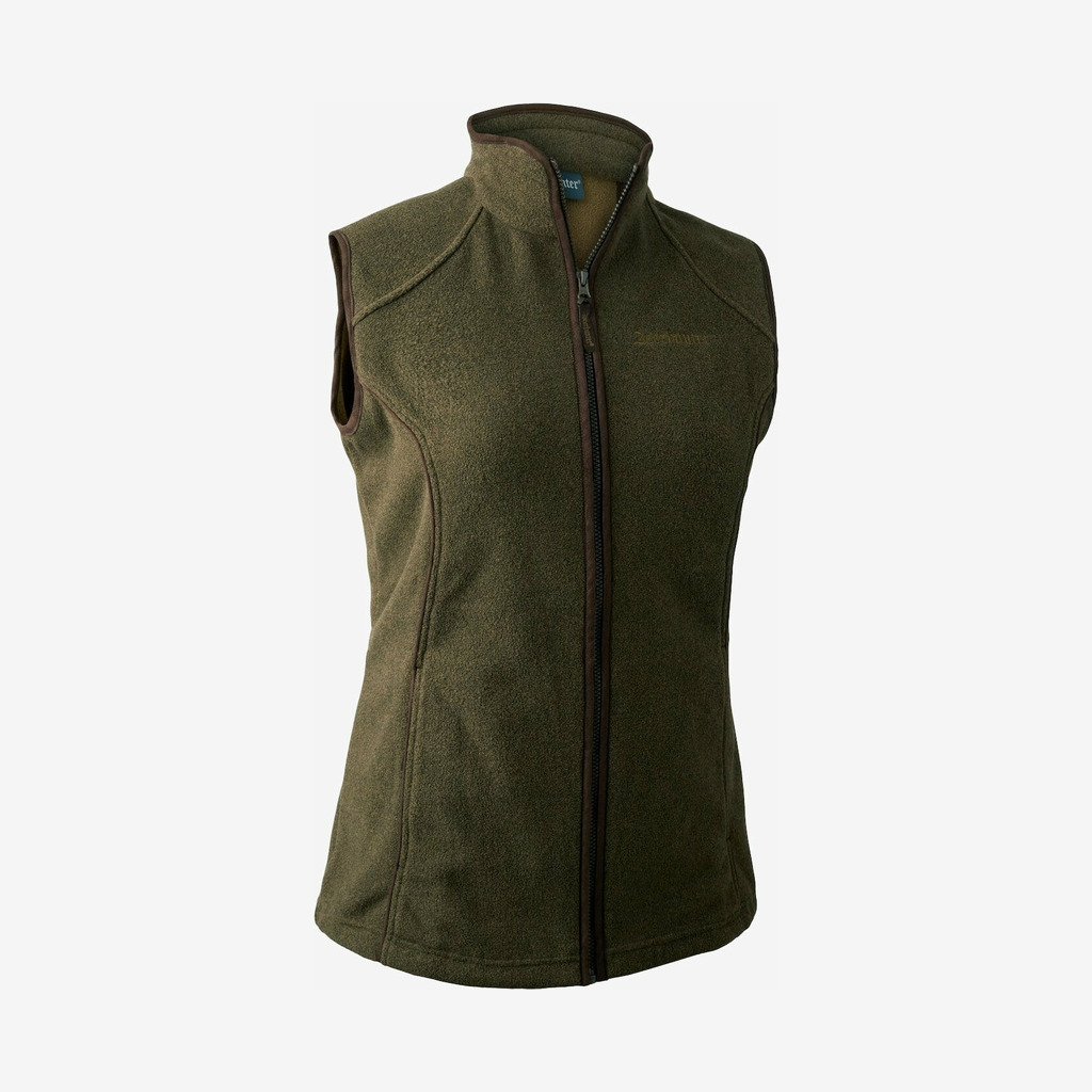 Deerhunter - Lady Josephine fleecevest (Graphite Green Melange) - 36