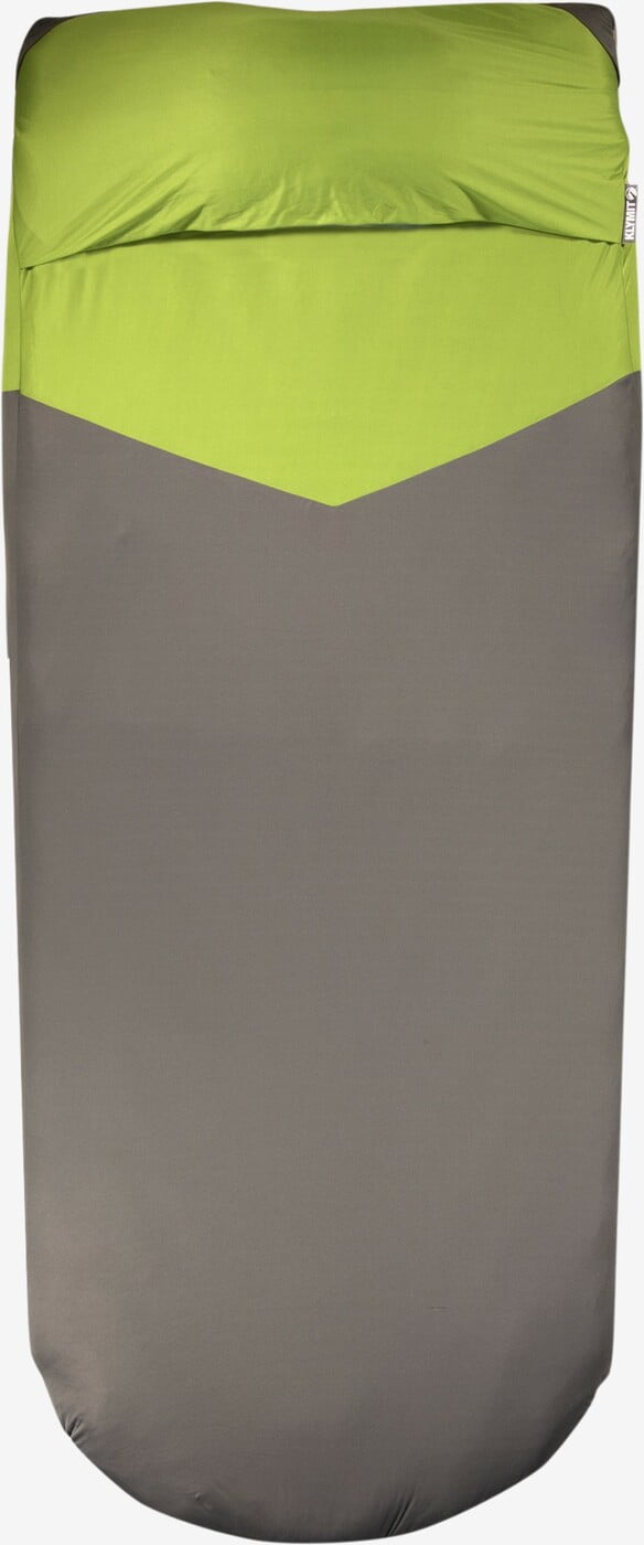 Se Klymit Luxe V Sheet Pad Cover - Green/Grey hos Friluft.dk