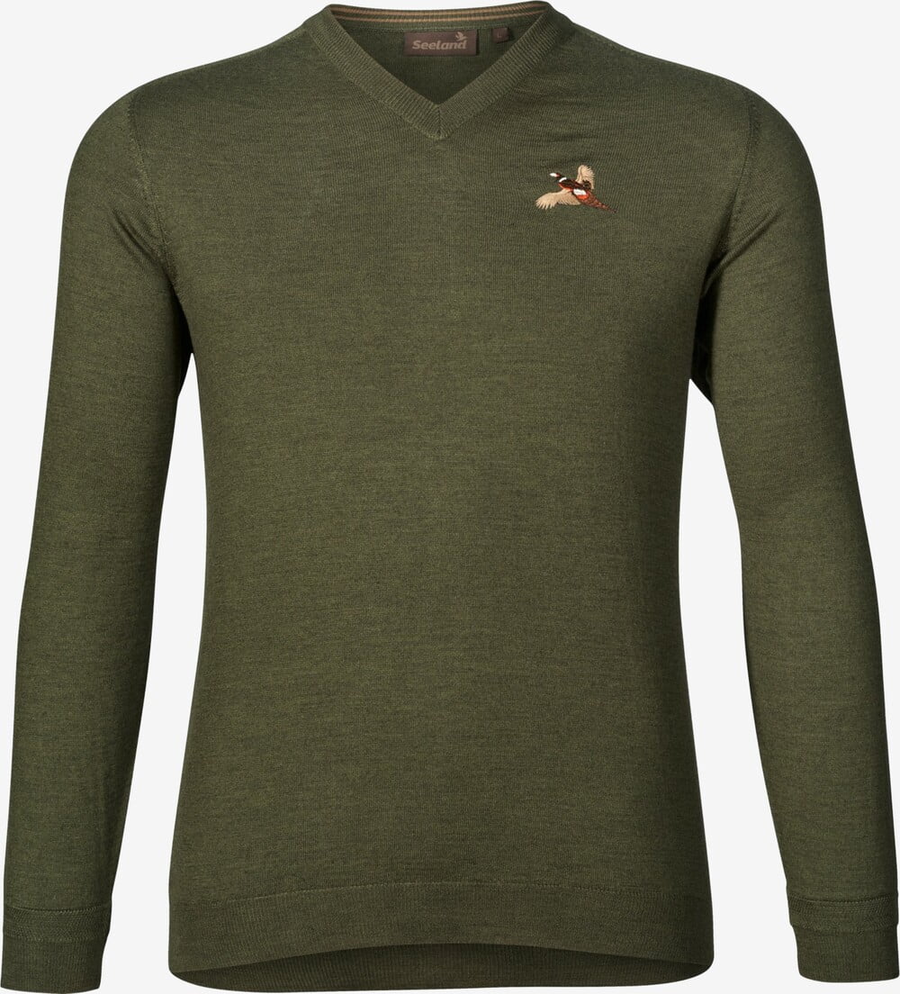 Seeland - Woodcock V-neck pullover (Classic green) - L