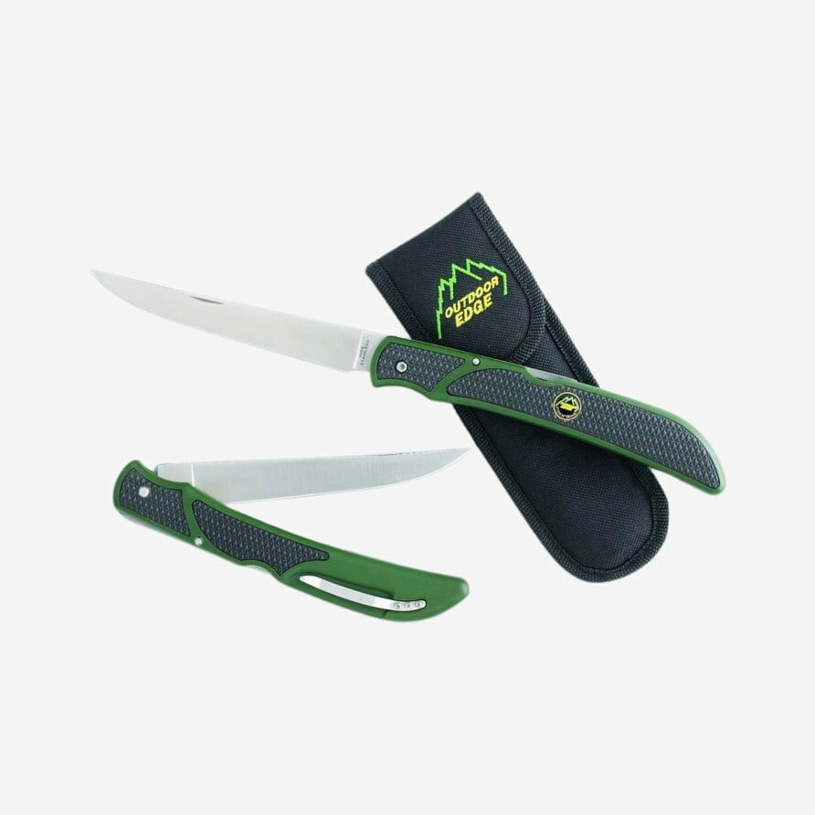 Outdoor Edge - Fish & Bone kniv (Sort)