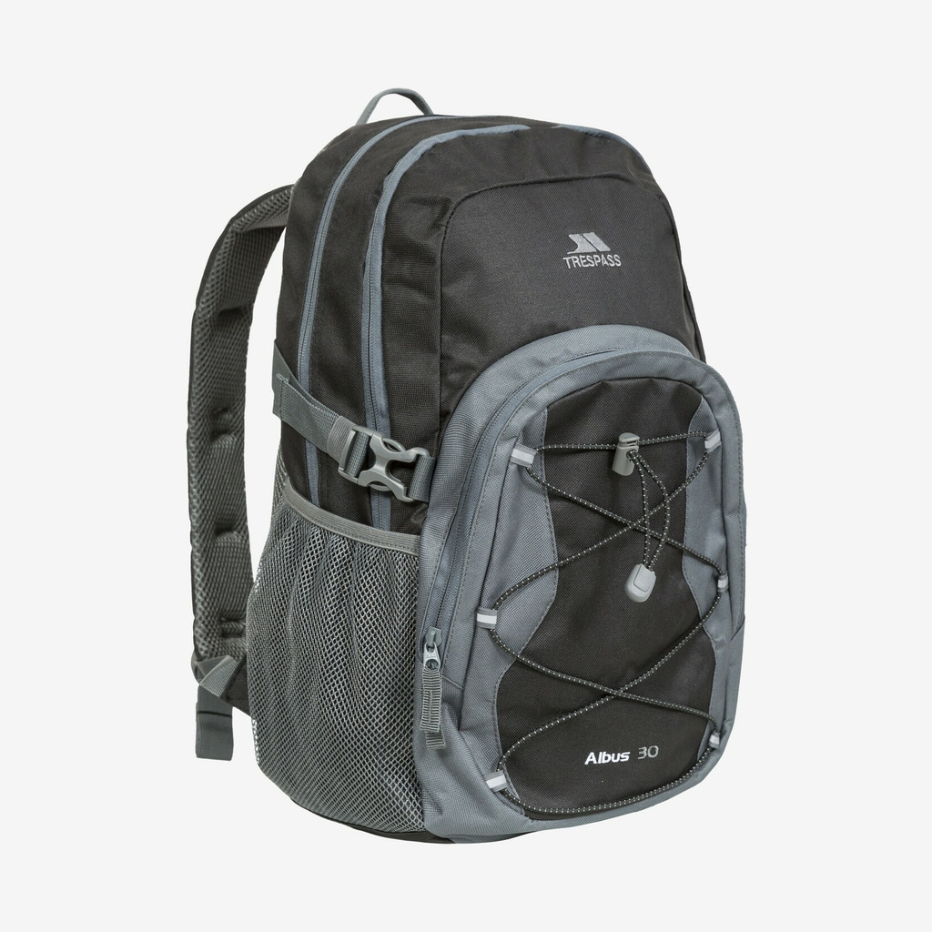 Trespass - Albus 30 rygsæk (Sort/grå) billede
