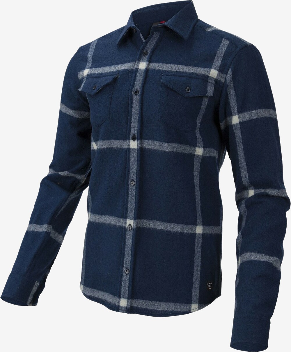 Se Ulvang - Yddin uldskjorte (Blå) - XL hos Friluft.dk