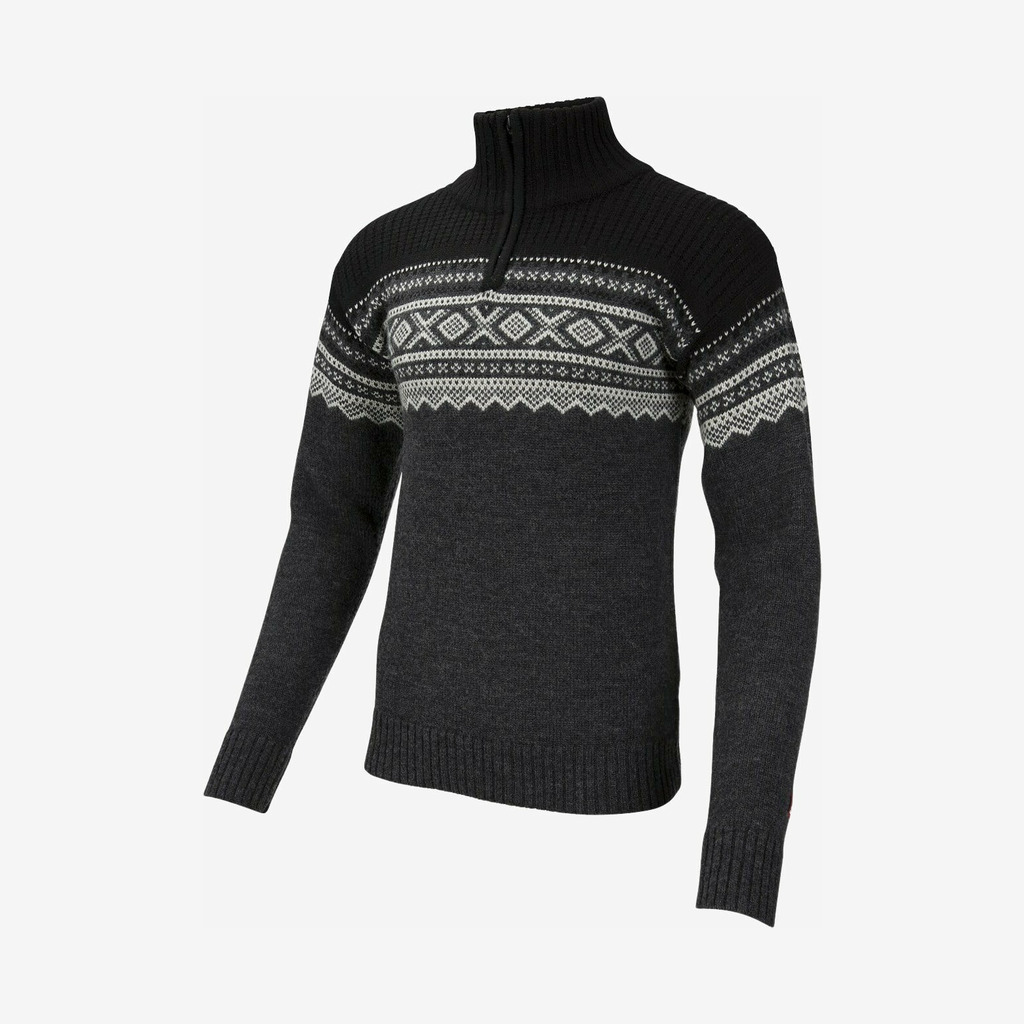 Ulvang - Marius trøje med lynlås (Grå) - L