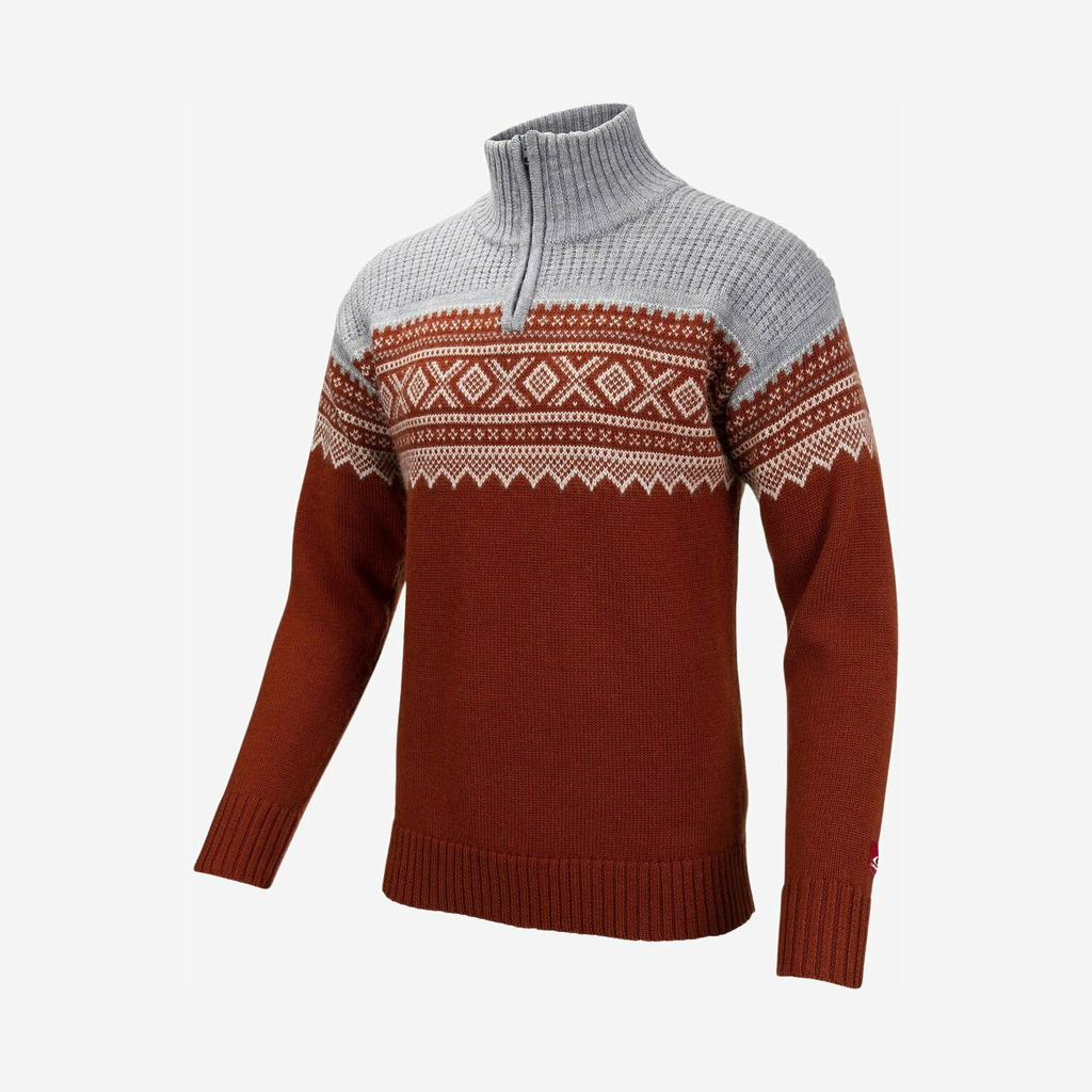 Ulvang - Marius trøje med lynlås (Rød) - L