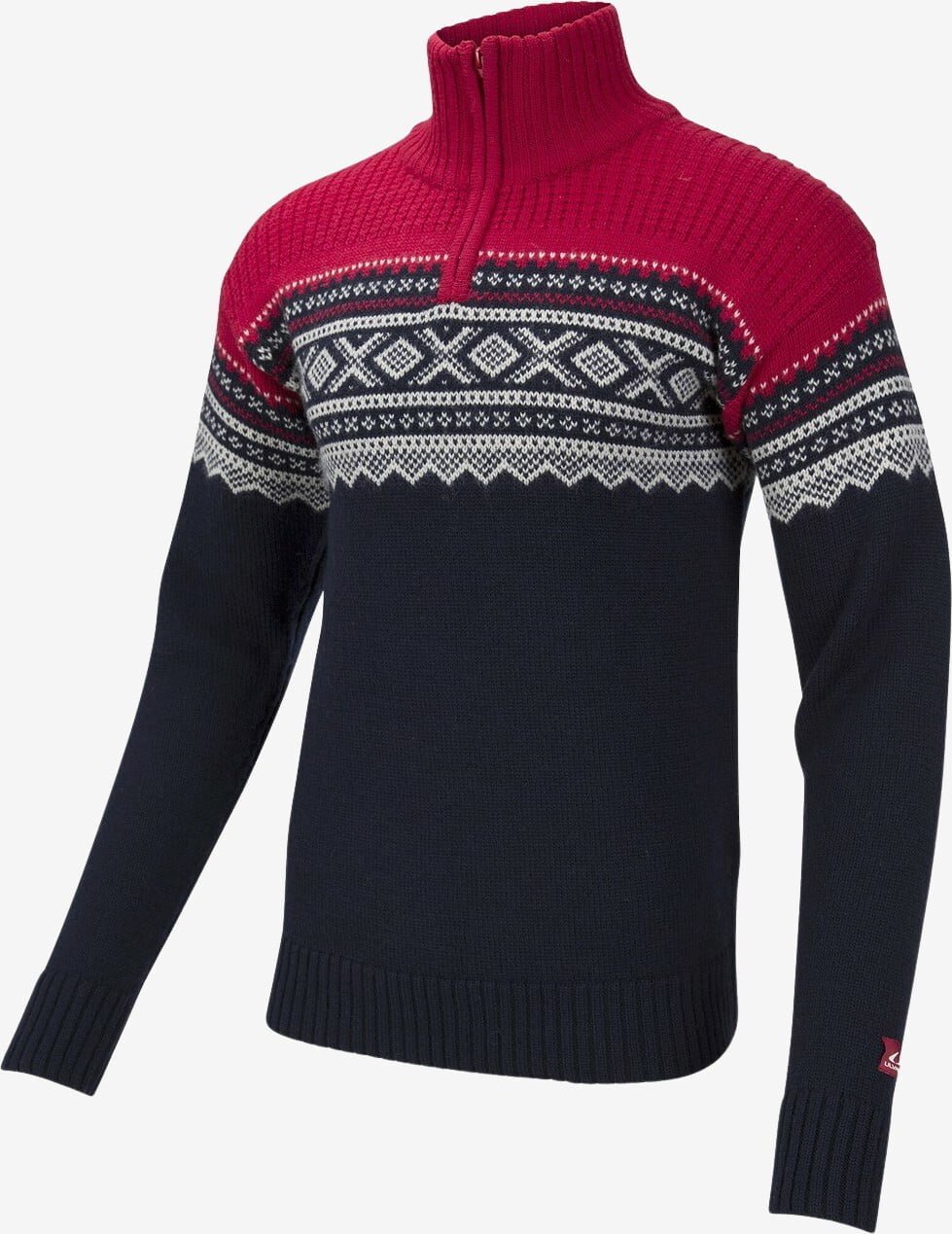 Se Ulvang - Marius trøje med lynlås (Blå) - XL hos Friluft.dk