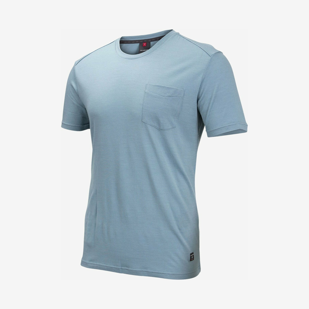 Ulvang - T-shirt i uld (Blå) - S