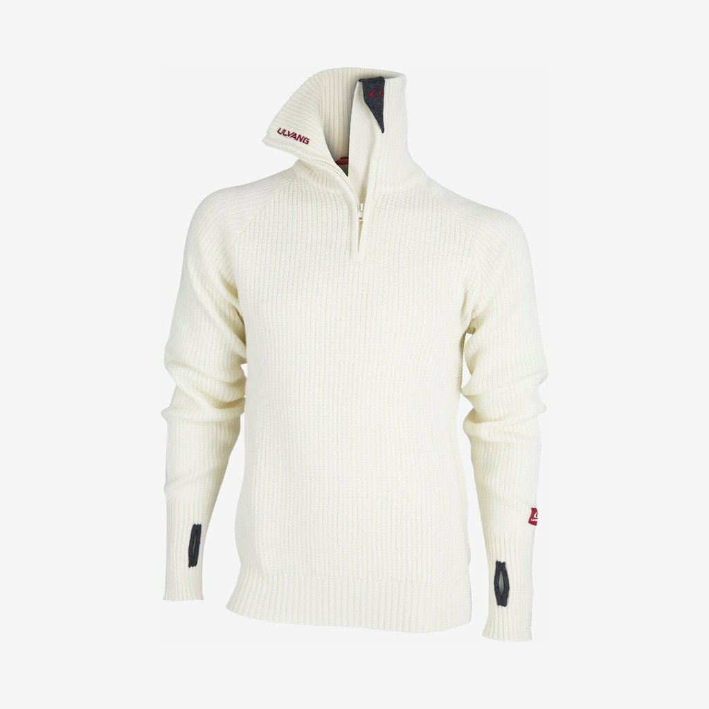 Ulvang - Rav sweater med lynlås (Hvid) - L