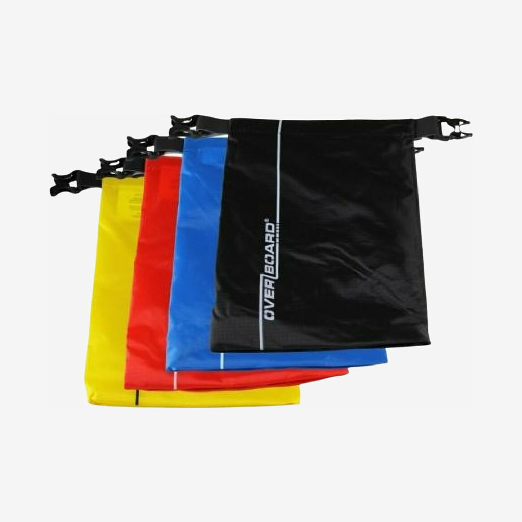Overboard - Vandtæt dry bag 1L (4 stk.) (Sort)
