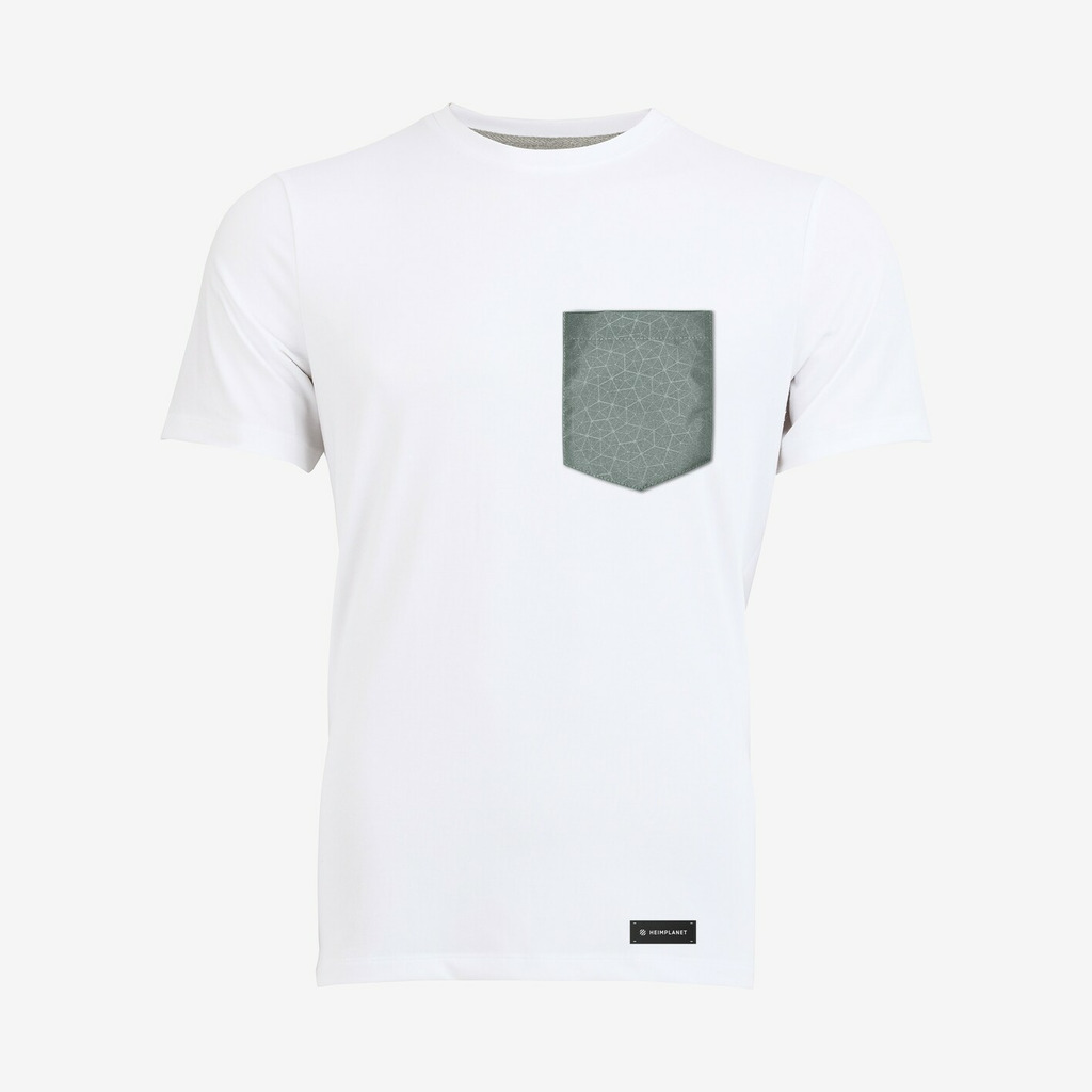 Heimplanet - Apparel T-shirt med Cairo Grid lomme (Hvid) - S