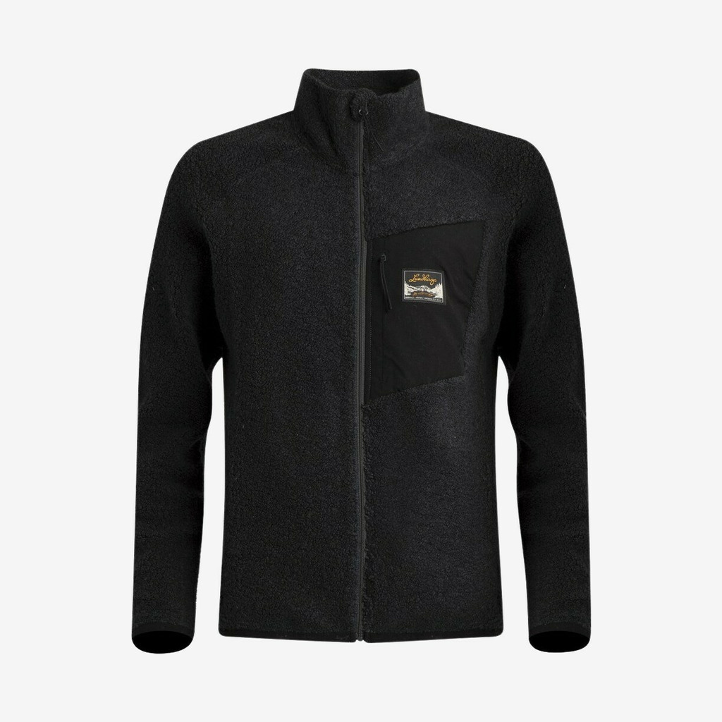 Lundhags - Flok damefleecetrøje i uld (Mørkegrøn) - L