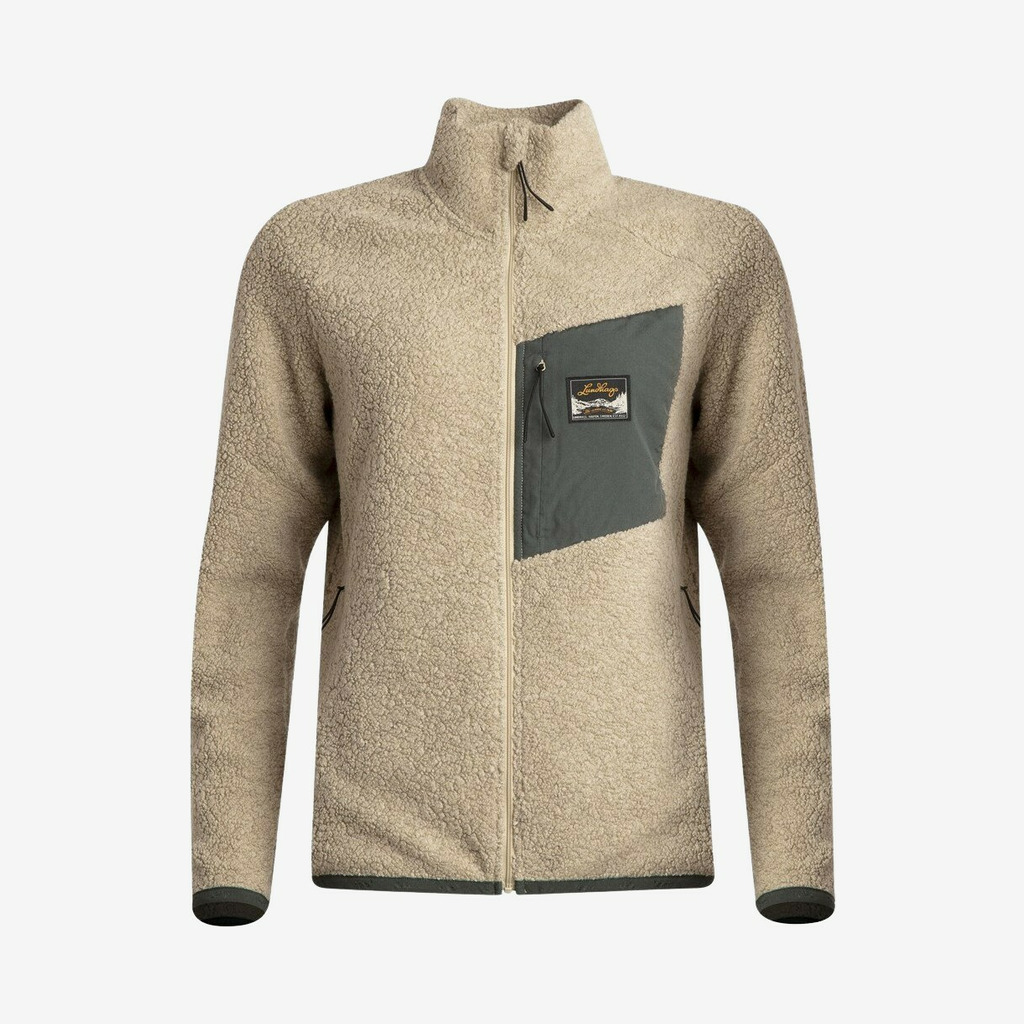 Lundhags - Flok damefleecetrøje i uld (Sand) - L