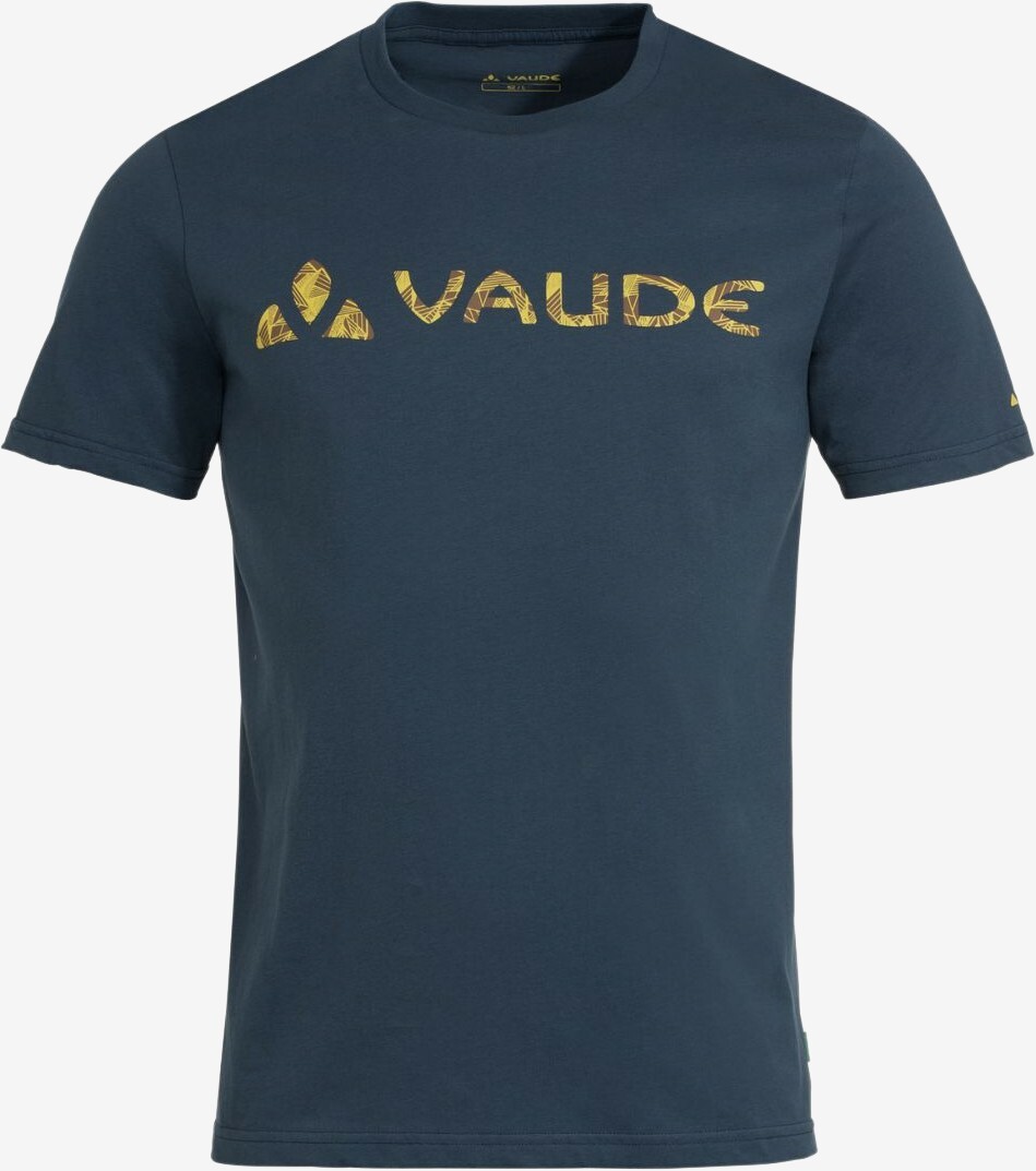 Se Vaude - Logo t-shirt mænd (Blå) - 3XL hos Friluft.dk