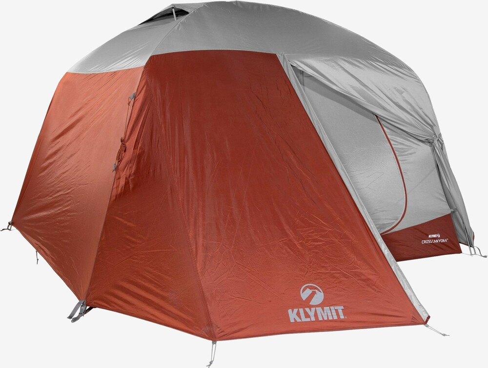 Se Klymit Cross Canyon 4 Tent - Red/Grey hos Friluft.dk