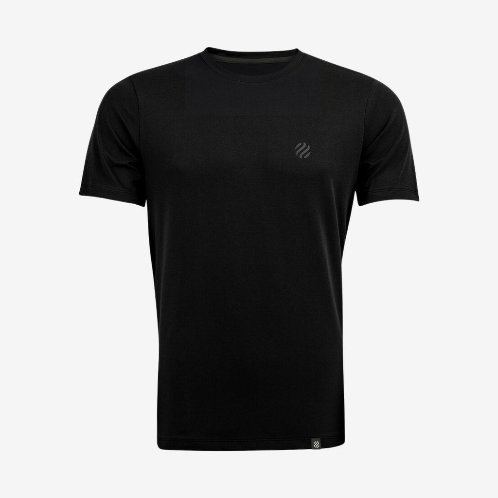Heimplanet - T-Shirt m/ reflekterende logo ball (Sort) - S