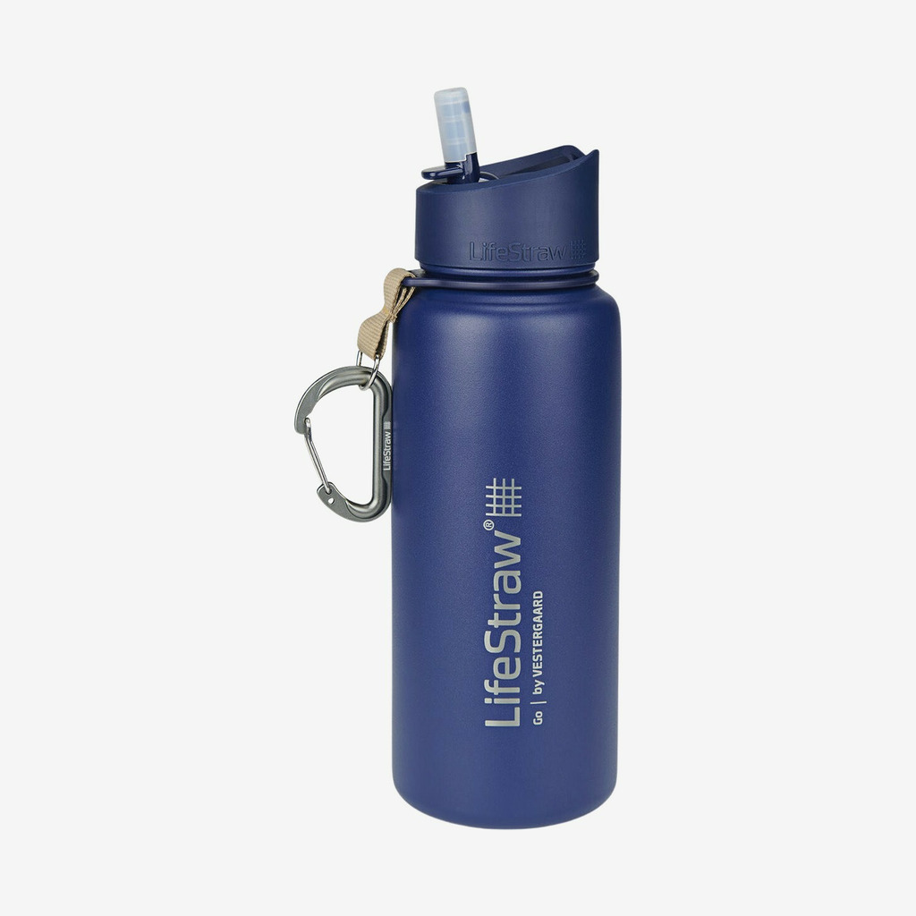 LifeStraw - Go rustfri stålflaske (Blå)