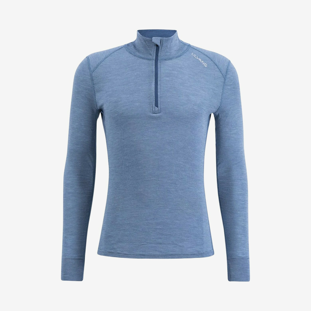 Ulvang - Rav 100% turtle neck m lynlås (Blå) - L