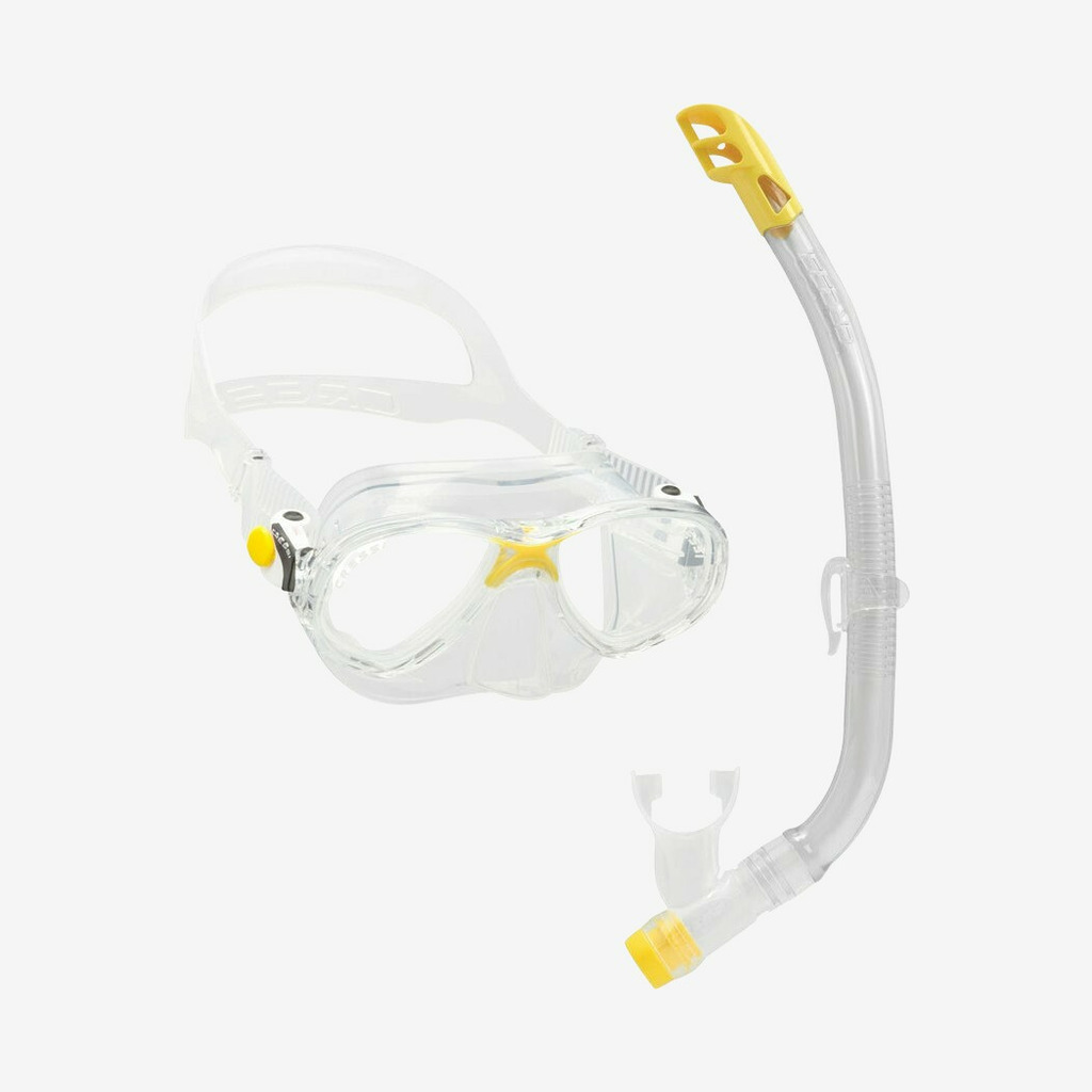 Cressi - Marea + Top maske- og snorkelsæt til børn (Gul)