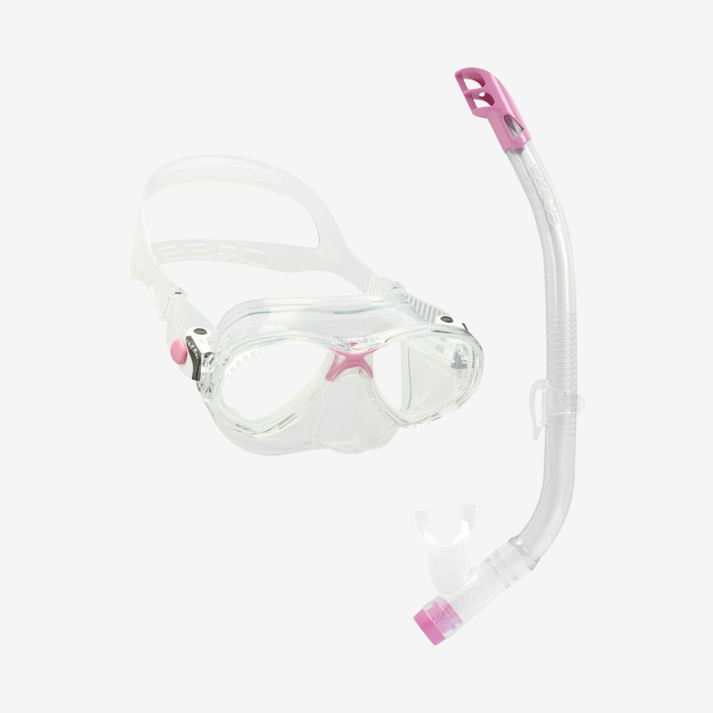 Cressi - Marea + Top maske- og snorkelsæt til børn (Pink)