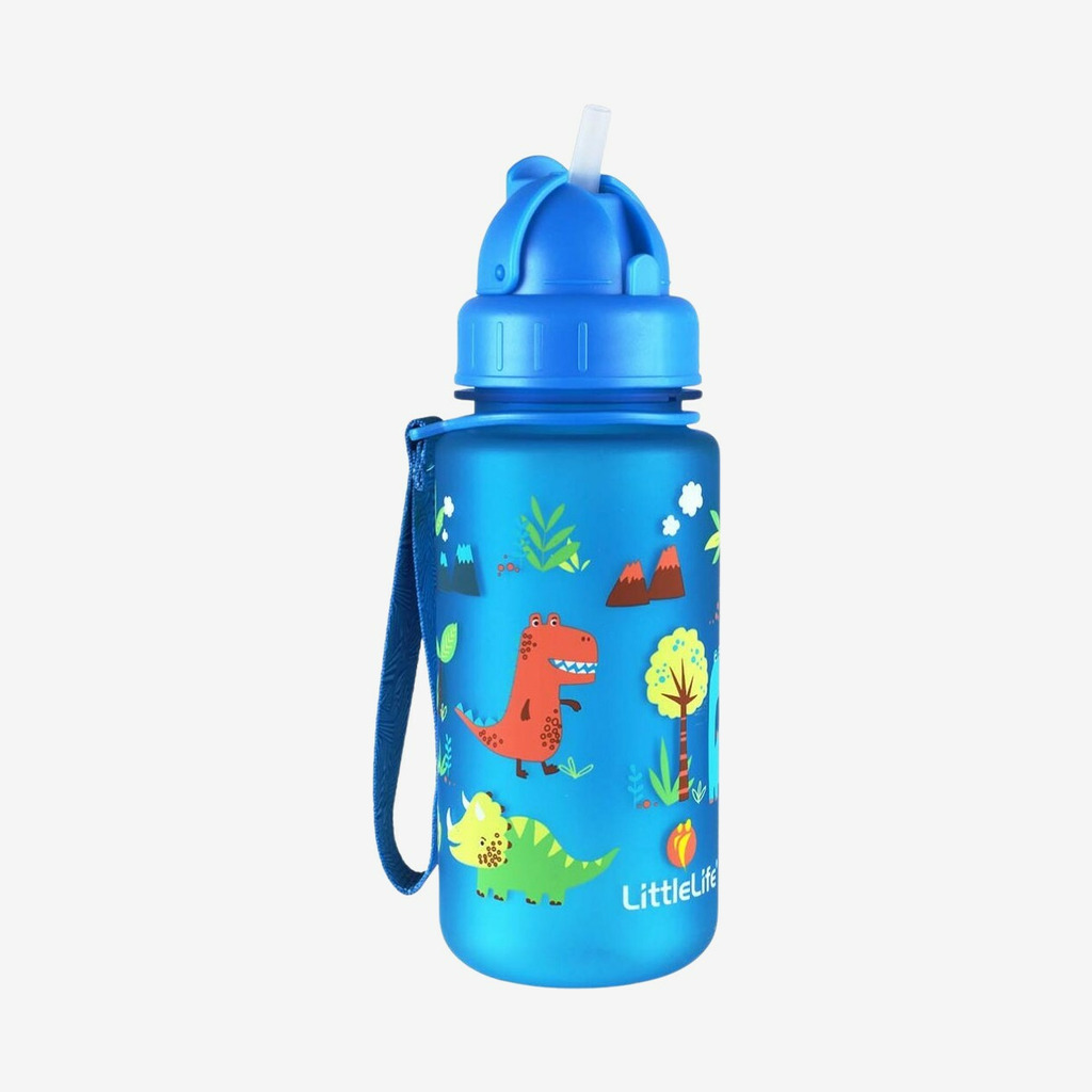 Littlelife Water Bottle, Dinosaurs, 400ml - Drikkeflaske