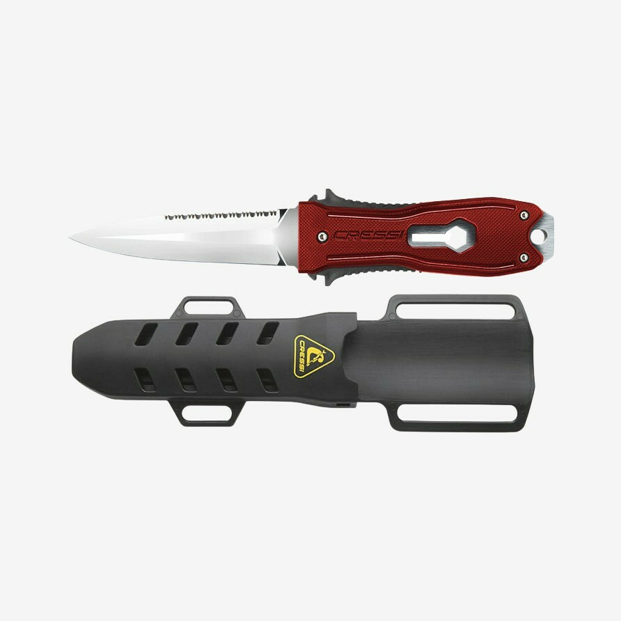 Cressi - Lizard kniv (Rød)