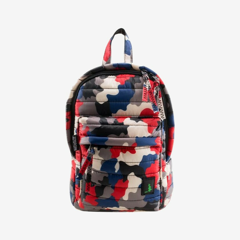 Mueslii - Mini Rygsæk Til Børn (red/blue Camo)
