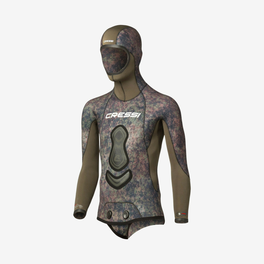 Cressi - Seppia våddragtsjakke (Grey Camo) - 3XL