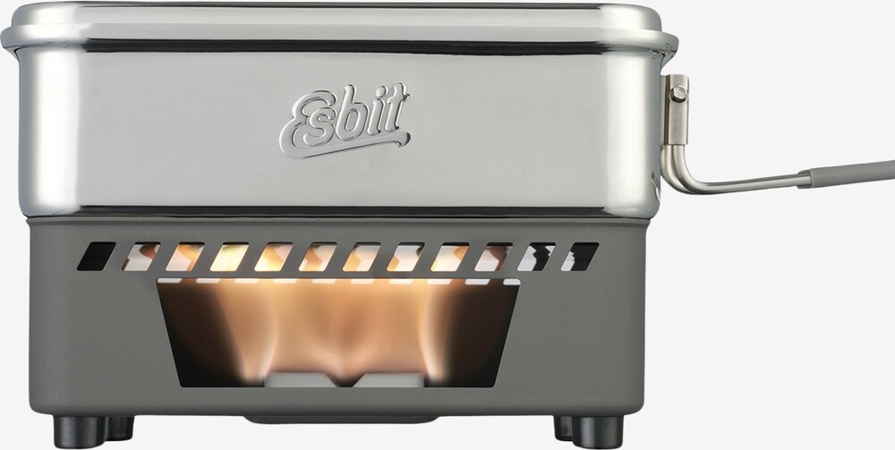 Se Esbit - Kogesæt i rustfrit stål med fast brændsel hos Friluft.dk
