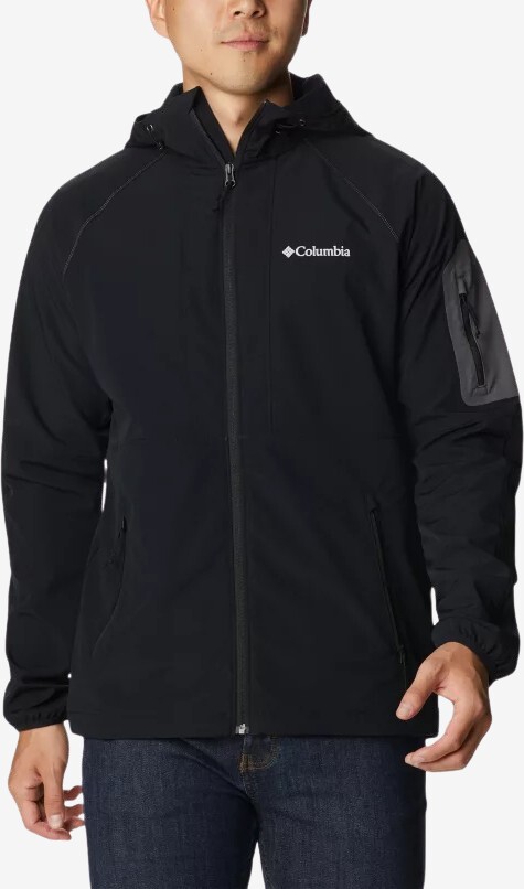 Columbia - Tall Heights softshelljakke m. hætte (Sort) - L