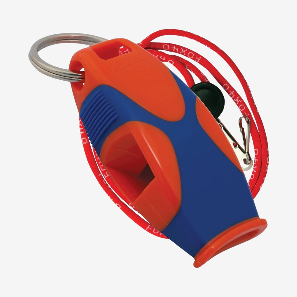 Fox 40 - Fox 40 Sharx fløjte m. snor (Blå/Rød)