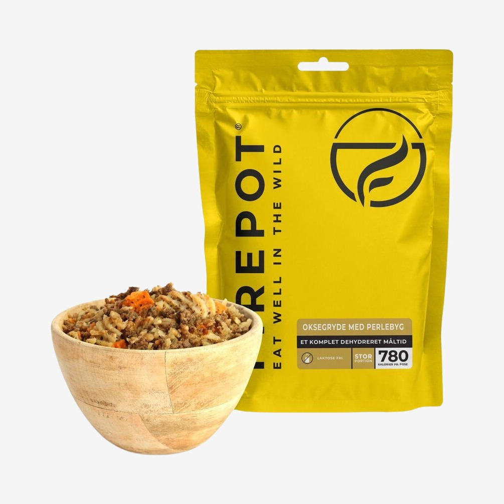 Firepot - Oksegryde med perlebyg - XL