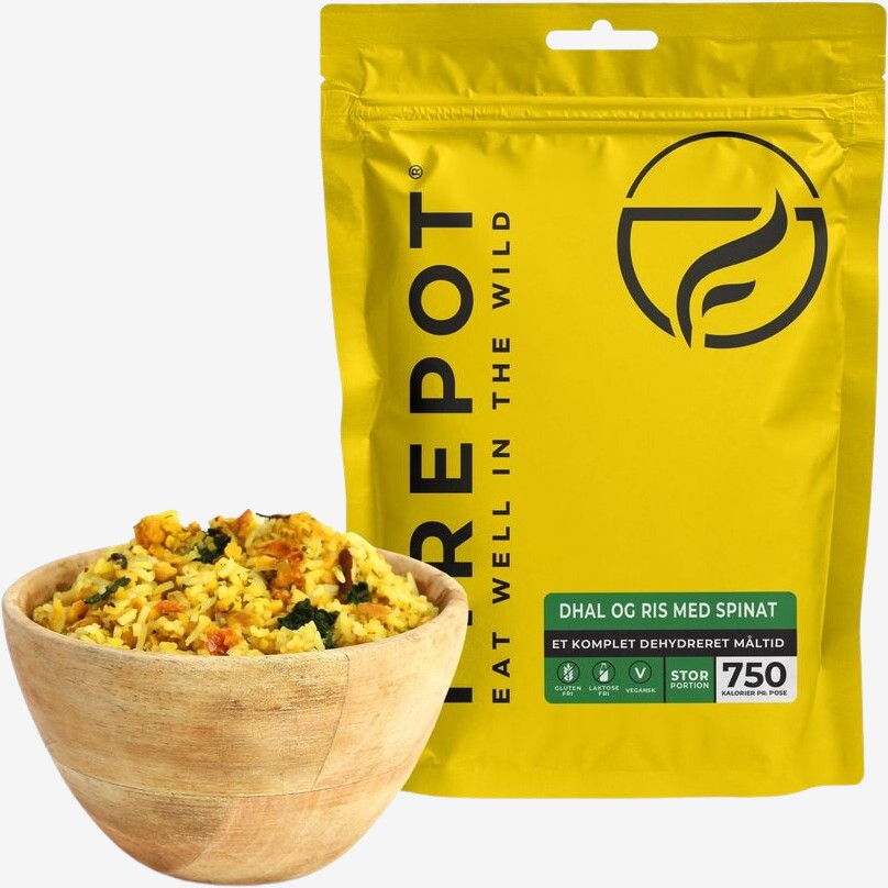 Billede af Firepot - Dhal og ris med spinat - XL