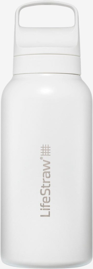 Billede af LifeStraw - Go 2.0 vandflaske 1L i Rustfrit stål (Hvid)