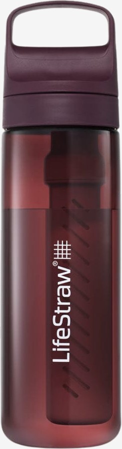 LifeStraw - Go 2.0 vandflaske 650ml (Mørkerød)