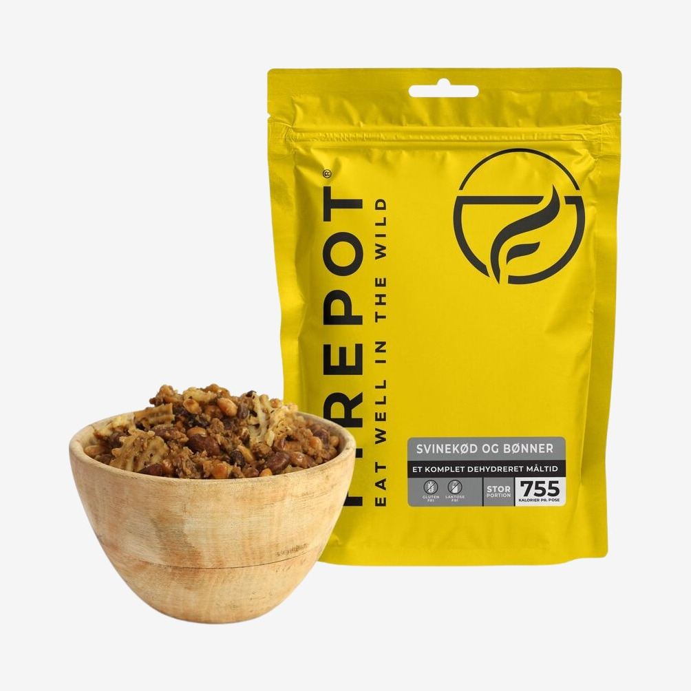 Firepot - Svinekød og bønner - XL billede