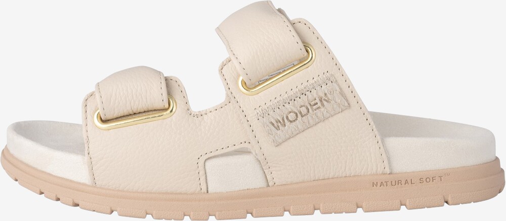 Se Woden - Lisa Leather sandal (Hvid) - 39 hos Friluft.dk