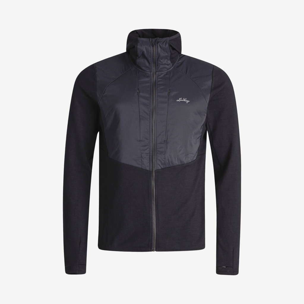 Lundhags - Padje merinohættetrøje (Sort) - L