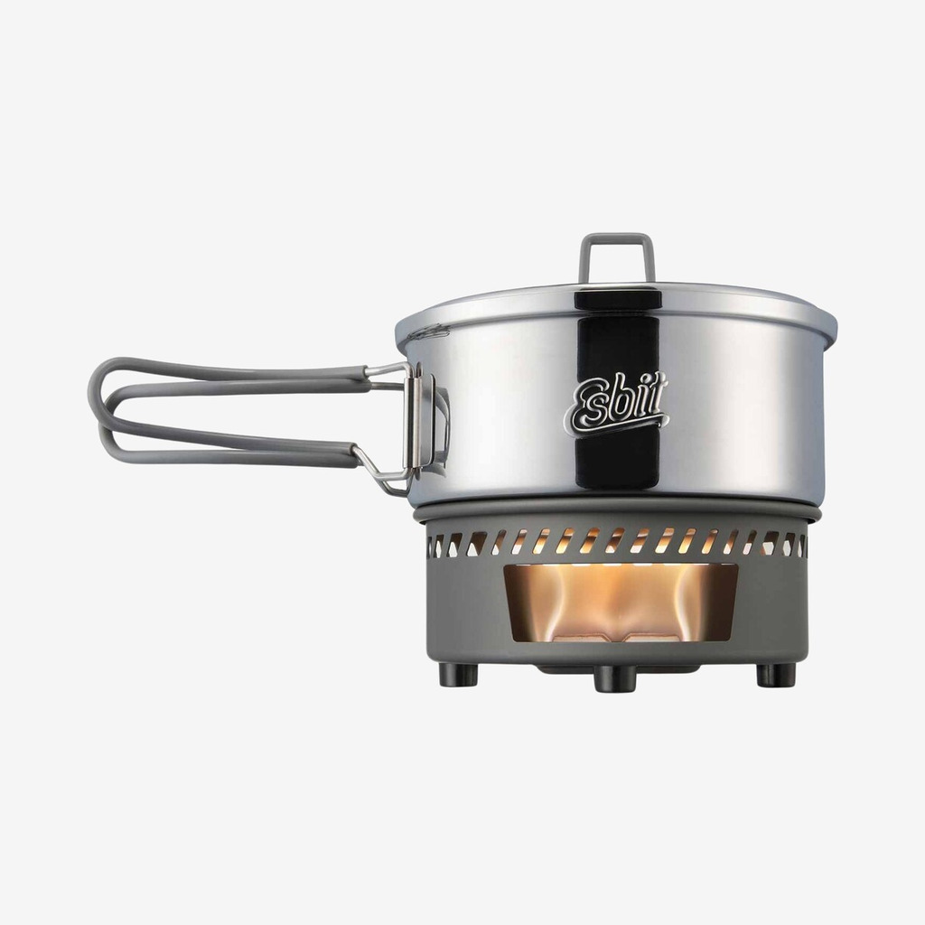 Esbit - Kogesæt med fast brændsel i rustfrit stål