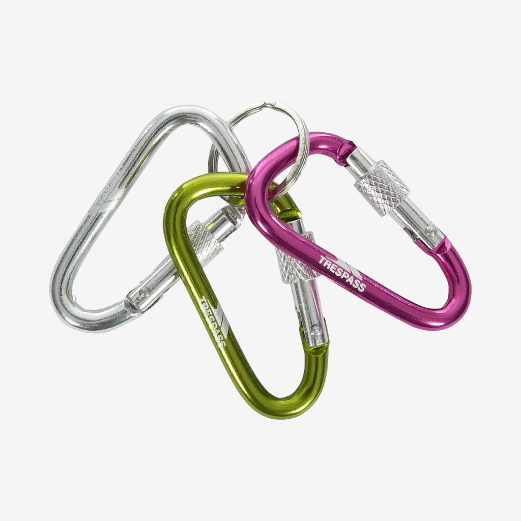 Trespass - Karabiner nøglering (3 stk)