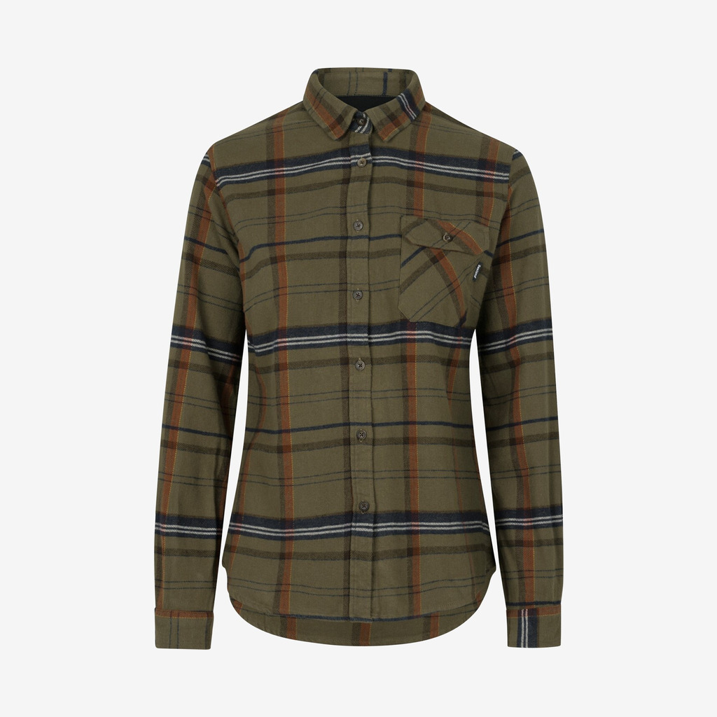 Seeland - Skye flannel skjorte (Grøn) - XL billede