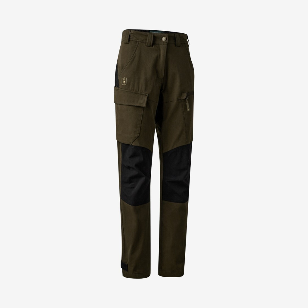 Deerhunter Lady Sarek Full Stretch Bukser dame - 36 - Fallen Leaf/Black