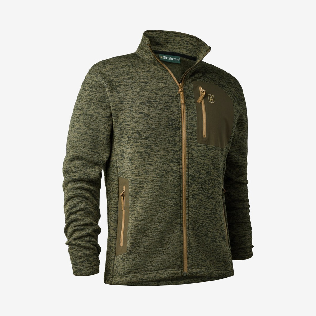 Deerhunter - Sarek strikjakke (Grøn) - 2XL