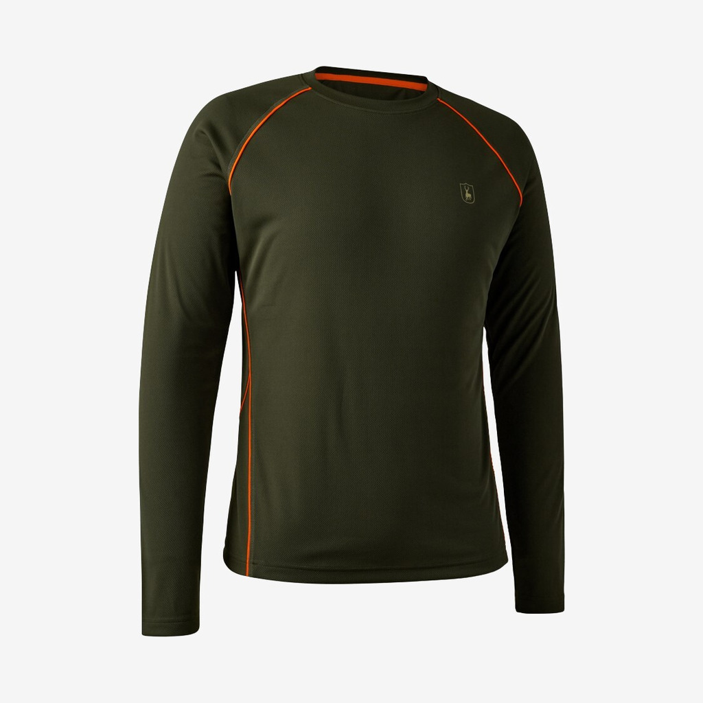 Deerhunter - Chamois T-shirt med lange ærmer (Grøn) - S