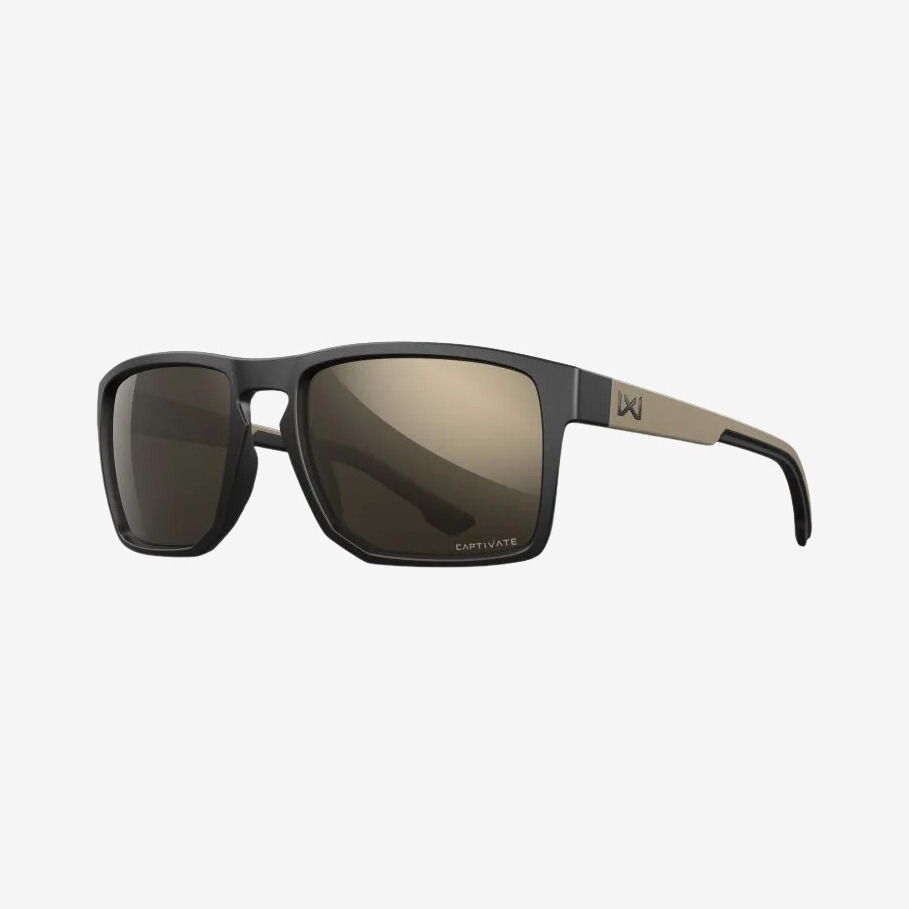 Wiley X - Founder solbrille (Matte Black/Tan)