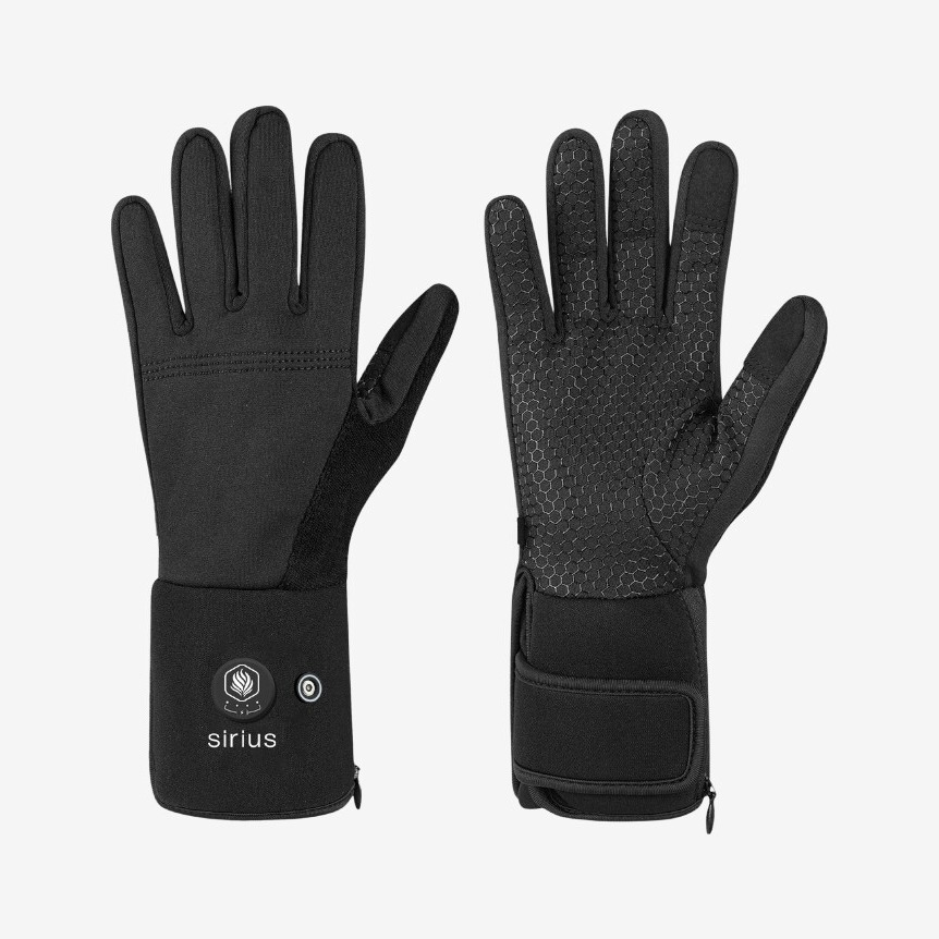 Sirius - Orion tynde handsker med varme (Sort) - XS